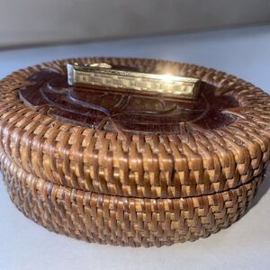 Vintage Swank Basket weave‎ Tie Bar Clip